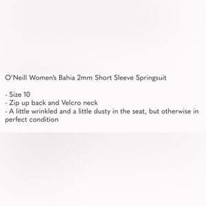 🔥O’Neill Women’s Bahia 2mm Short Sleeve Springsuit